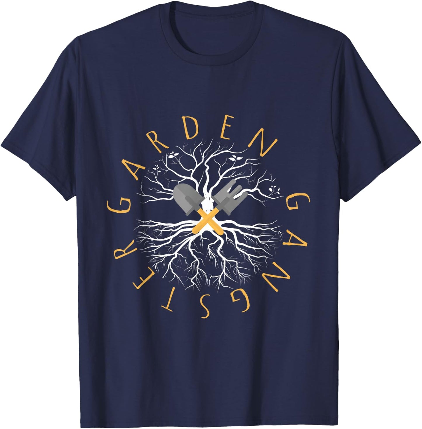 Garden Gangster Funny Gardening Tools Plant Lovers Botanical T-Shirt - T-Shirt | Navy