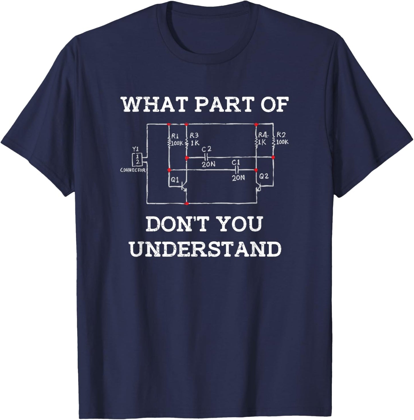 Electrical Engineer Gifts - Circuit Board Nerd T-Shirt - T-Shirt | Navy