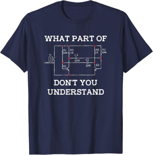 Electrical Engineer Gifts - Circuit Board Nerd T-Shirt - T-Shirt | Navy