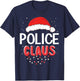 Police Santa Claus Christmas Matching Costume T-Shirt - T-Shirt | Navy