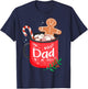 Christmas Matching Family Cocoa Mug with Candy Cane DAD T-Shirt - T-Shirt | Navy