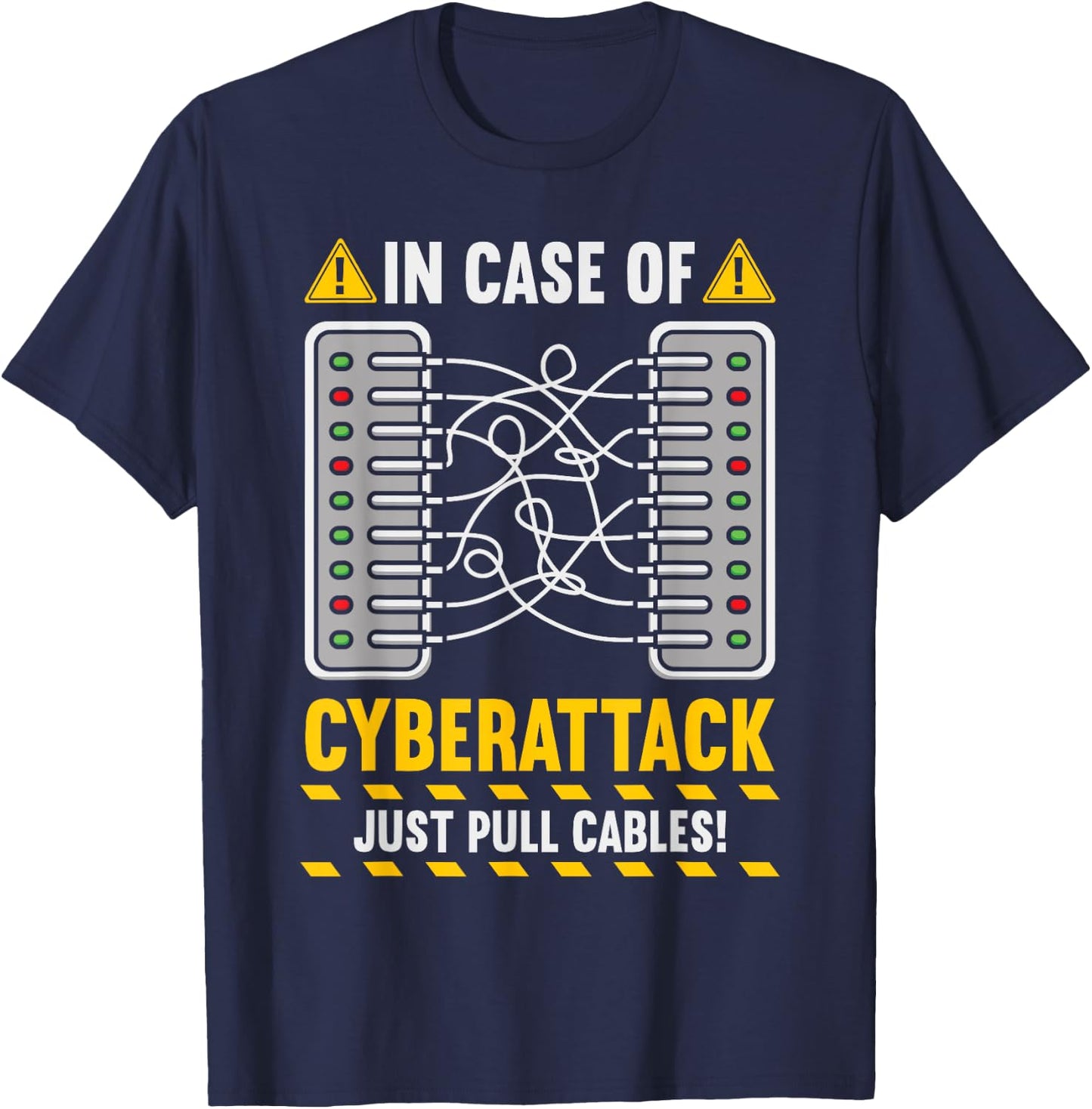 Funny Cybersecurity Computer T-Shirt - T-Shirt | Navy