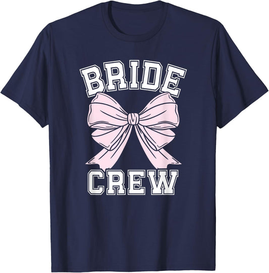 Bride Crew 2025 Matching Bachelorette Party Bridal Crew T-Shirt - T-Shirt | Navy