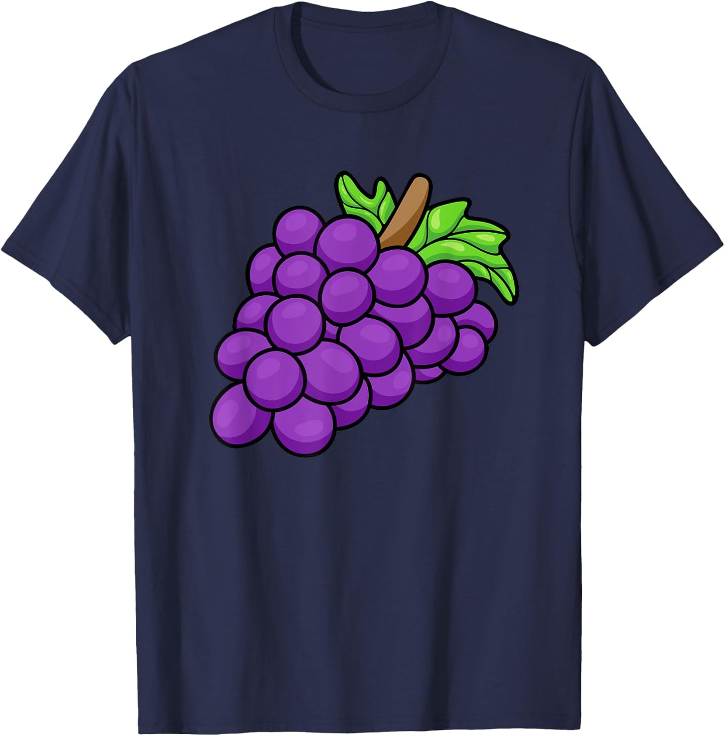 Grape Costume Funny Purple Halloween Last Minute Costumes T-Shirt - T-Shirt | Navy