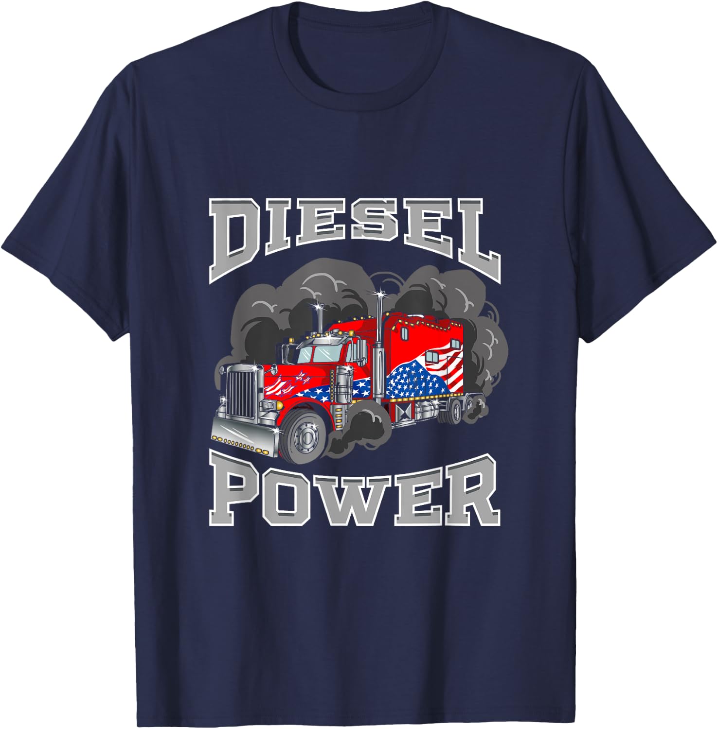 Diesel-power, trucker power T-Shirt - T-Shirt | Navy