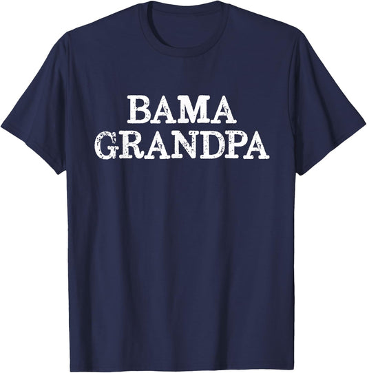 Bama Grandpa Alabama Grandfather T-Shirt - T-Shirt | Navy