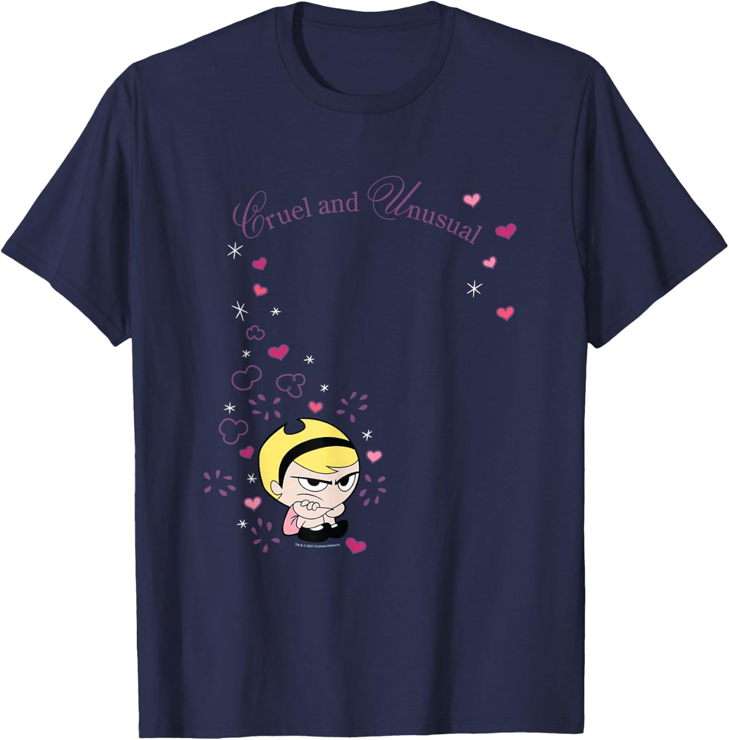The Grim Adventures of Billy & Mandy Mandy Cruel and Unusual T-Shirt - T-Shirt | Navy