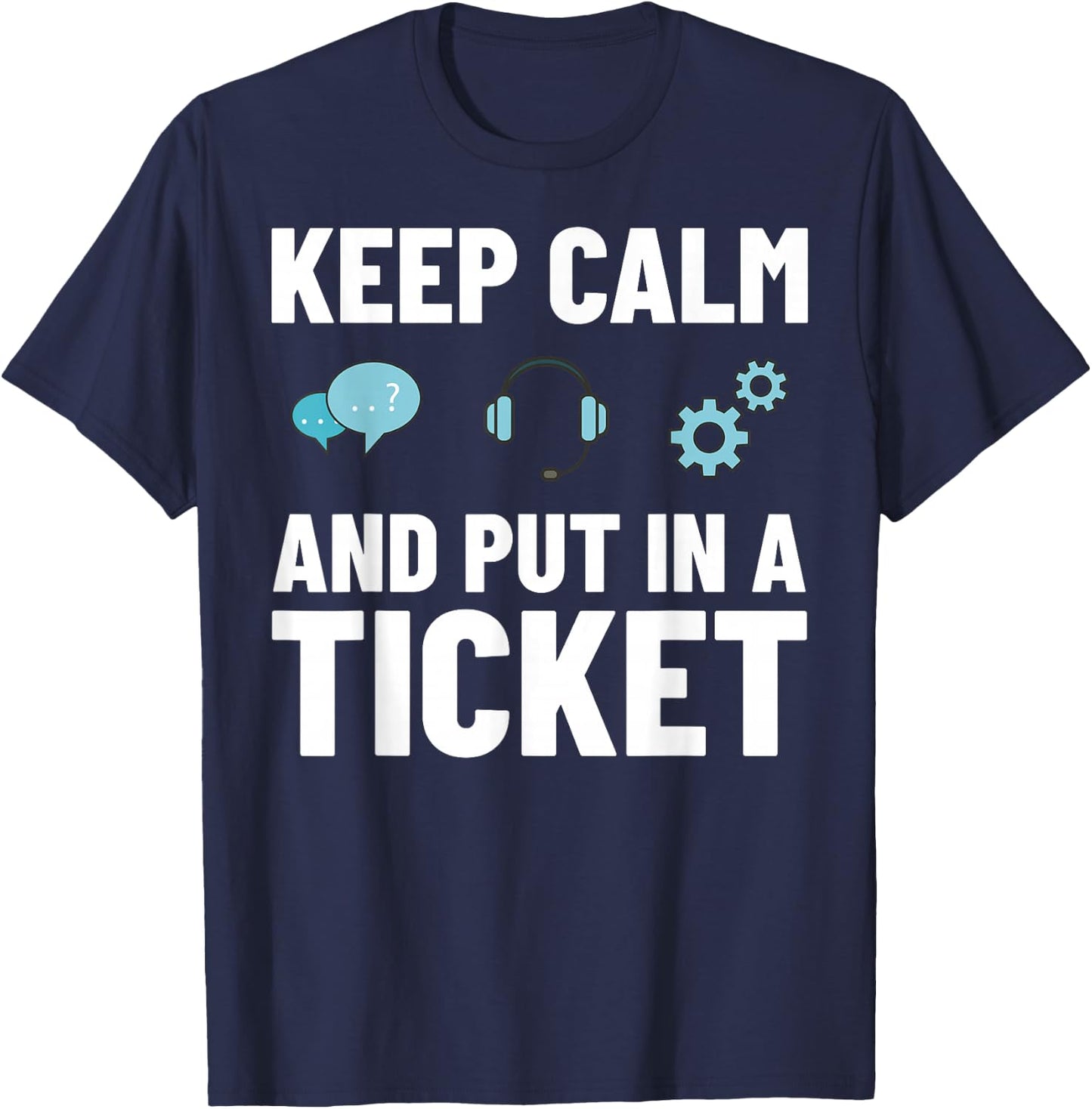 Tech Support IT Technical Engineer Helpdesk T-Shirt - T-Shirt | Navy