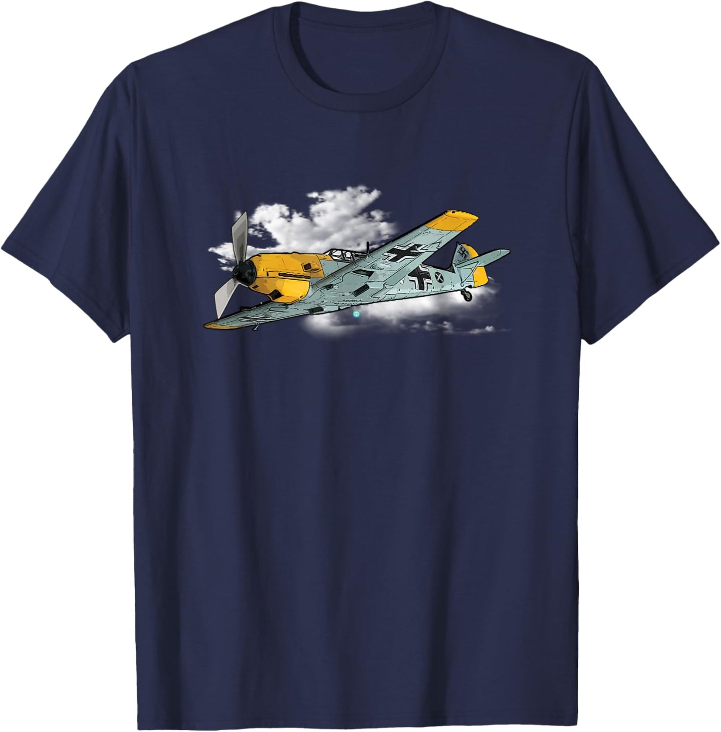 Bf-109 WWII German Luftwaffe Pilot Gift Airplane Gift T-Shirt - T-Shirt | Navy
