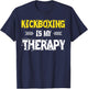 Kickboxing Is My Therapy Kickbox T-Shirt - T-Shirt | Navy