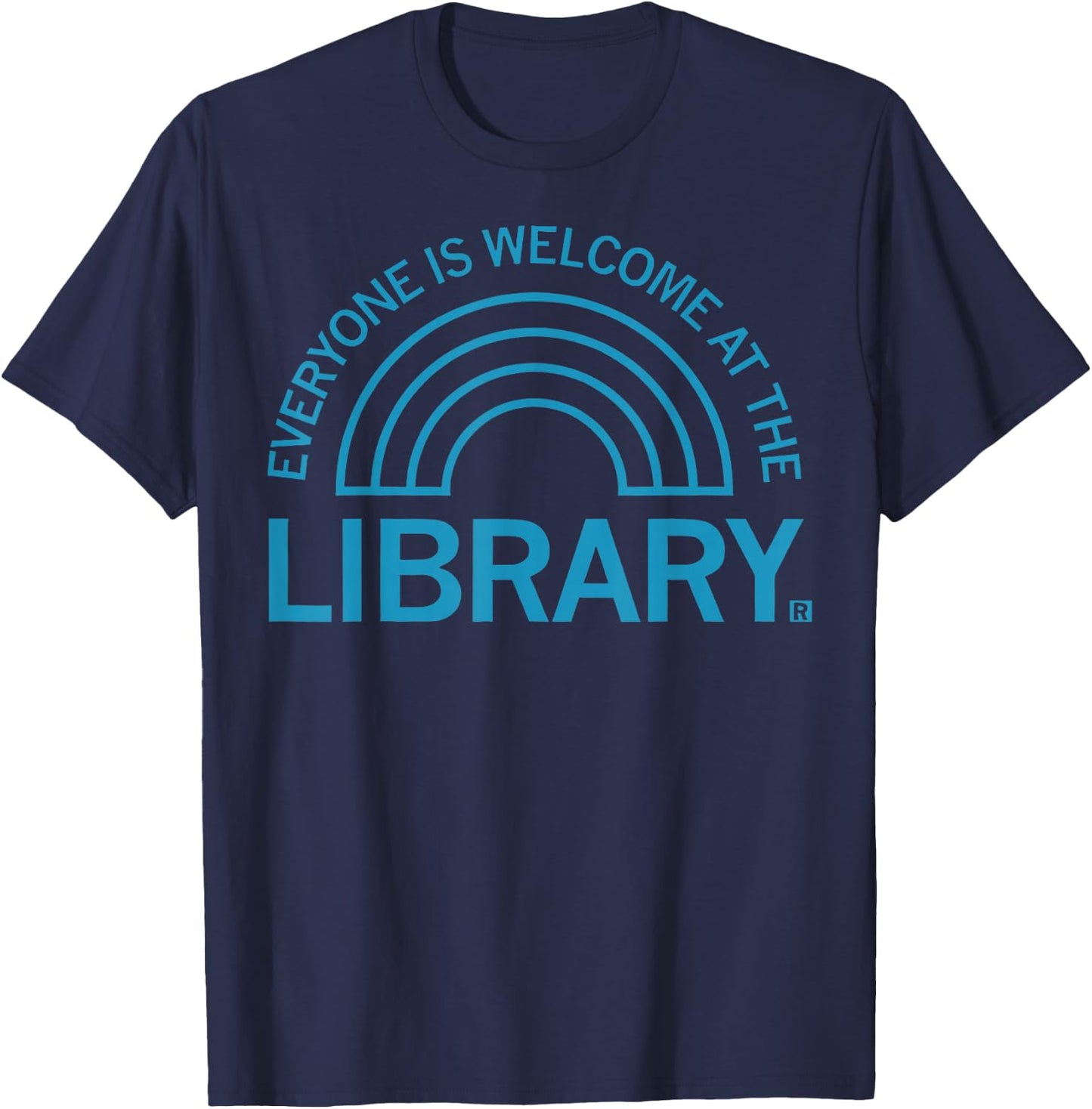 Everyone Is Welcome At The Library 2023 T-Shirt - T-Shirt | Navy