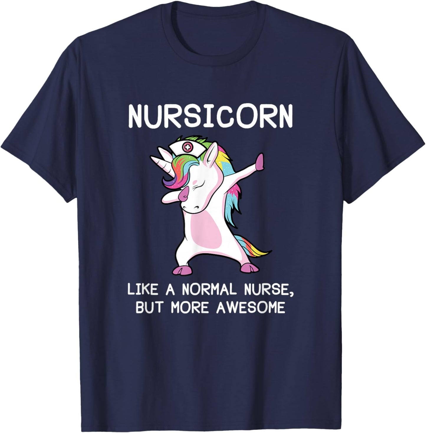 Nurse Unicorn Nursicorn T-Shirt - T-Shirt | Navy