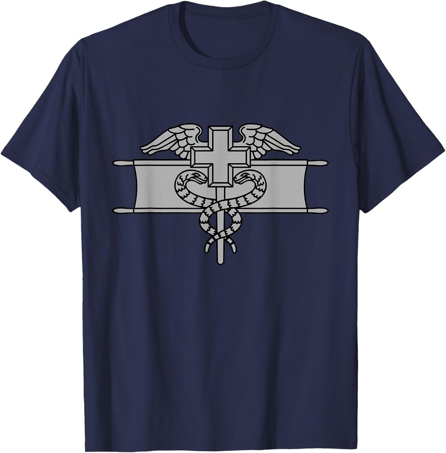 US Army Expert Field Medical Badge (EFMB) - 68W T-Shirt - T-Shirt | Navy
