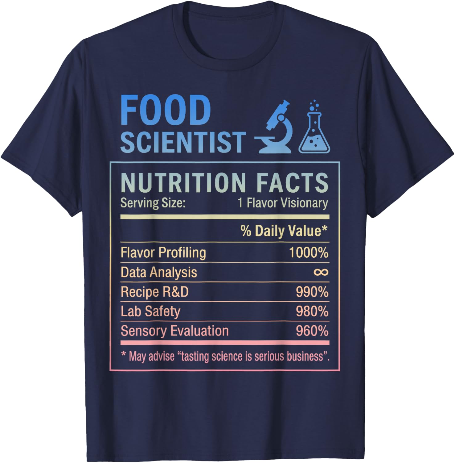 Food Scientist T-Shirt - T-Shirt | Navy