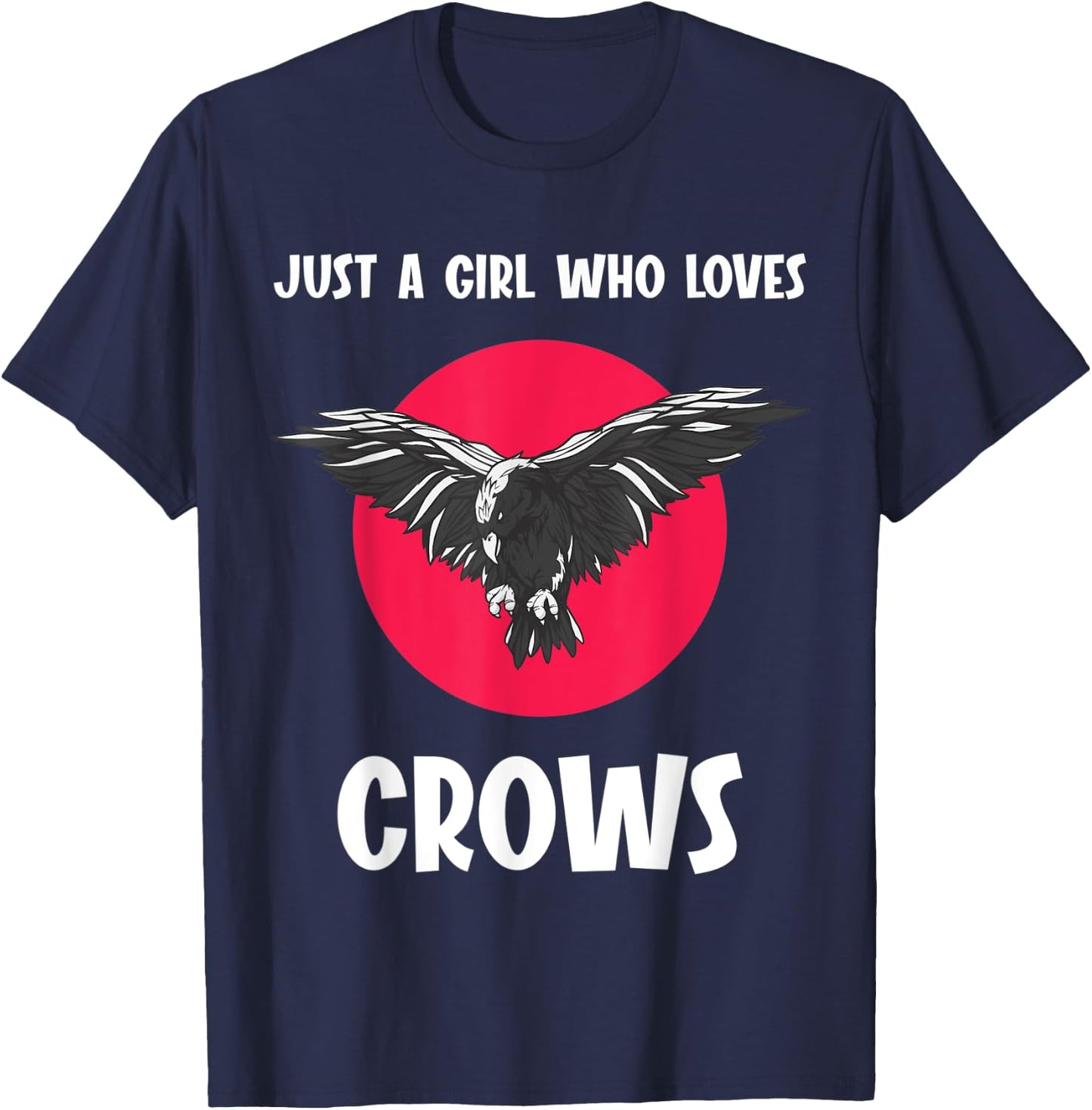 Crows Raven Ravens Bird Black Crow T-Shirt - T-Shirt | Navy