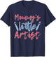 Mommy's Little Artist with paintbrush for Kids & Family T-Shirt - T-Shirt | Navy