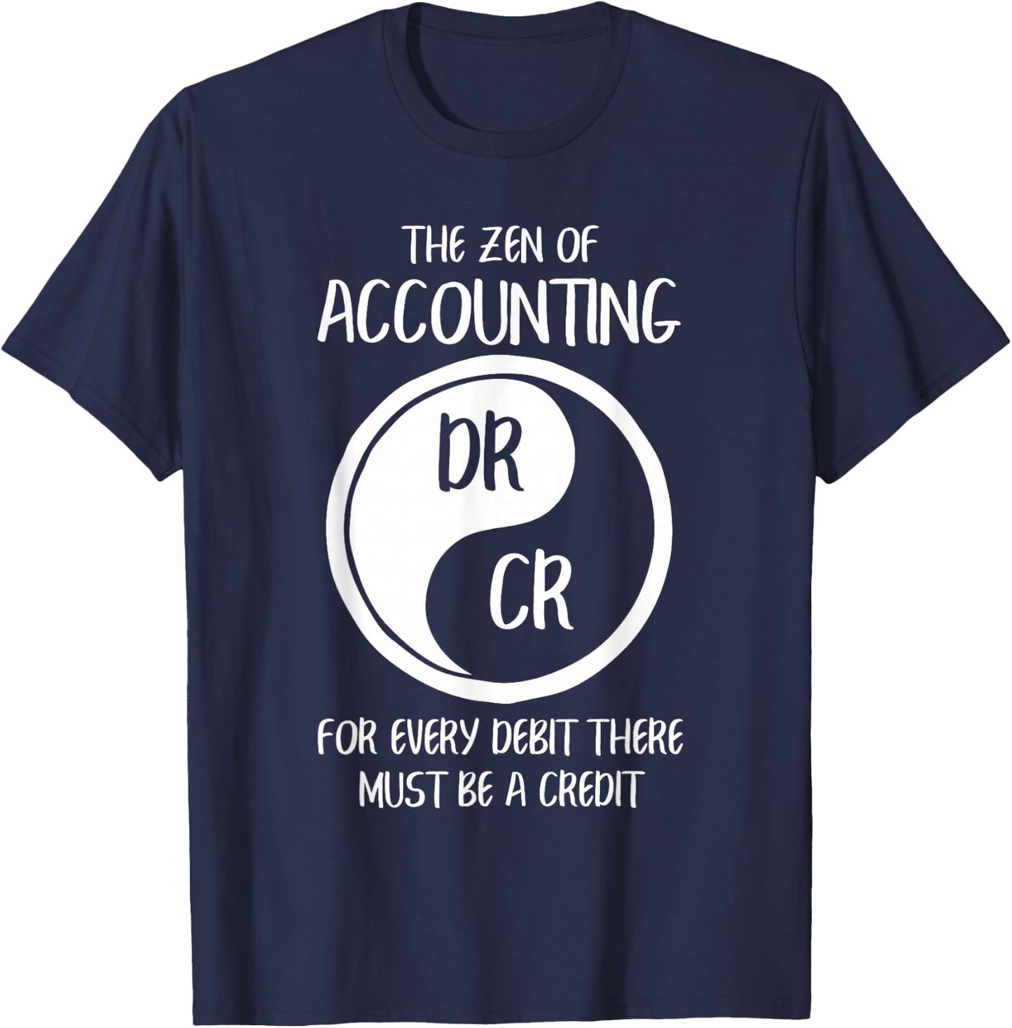 Zen Of Accounting Funny Book Holder T-Shirt - T-Shirt | Navy
