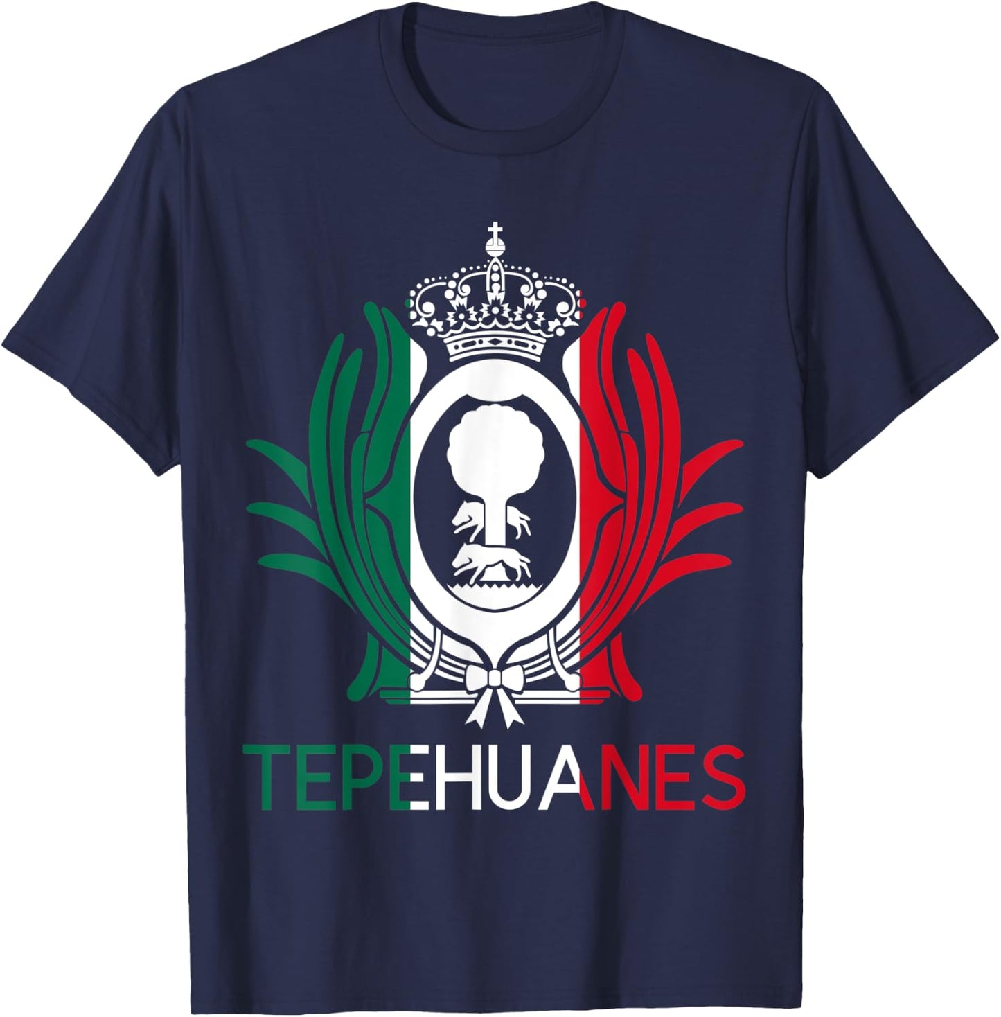 Tepehuanes Durango Estado De Mexico Escudo Eagle Aguila T-Shirt - T-Shirt | Navy