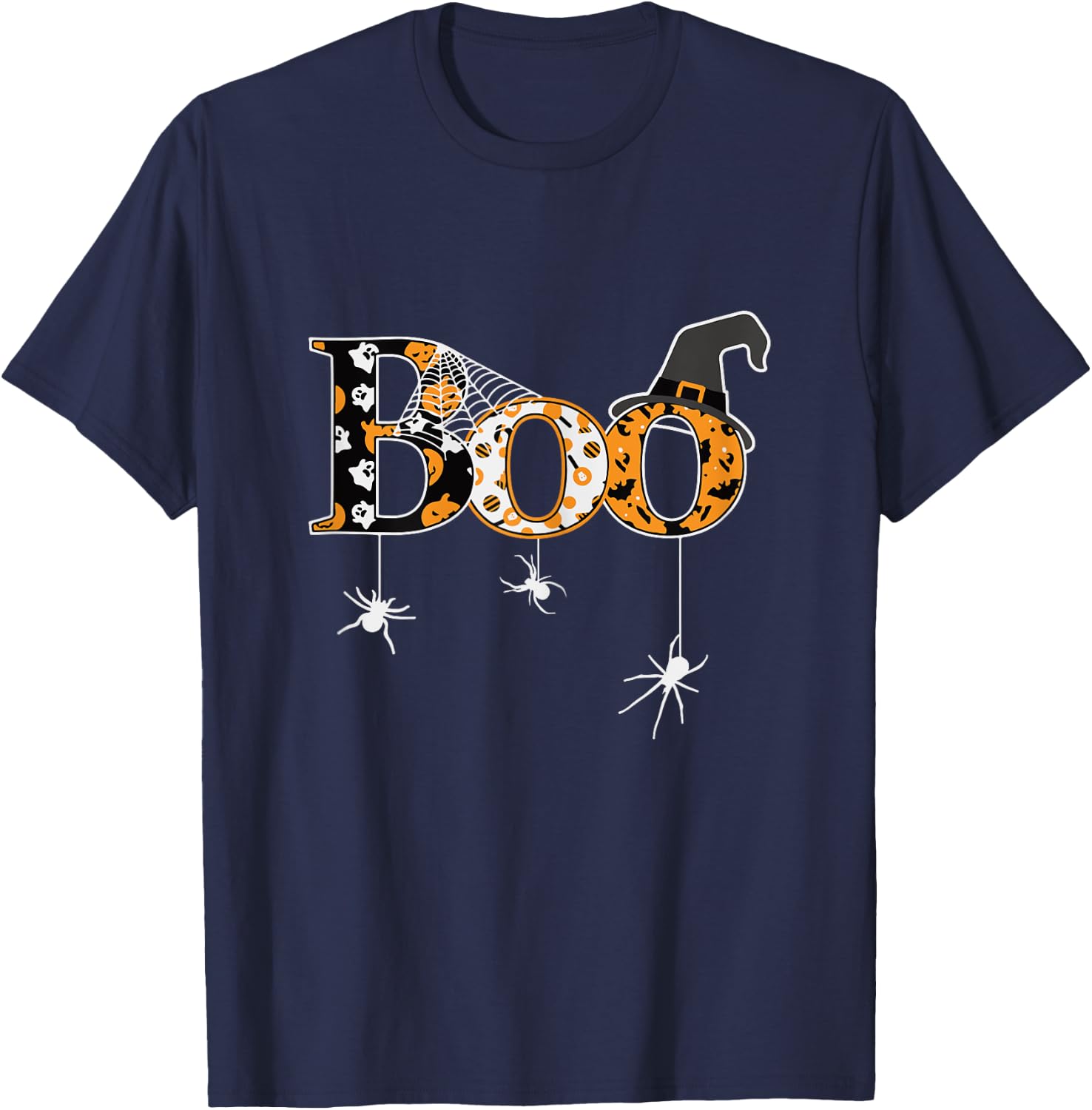 Halloween Motif - Boo T-Shirt - T-Shirt | Navy