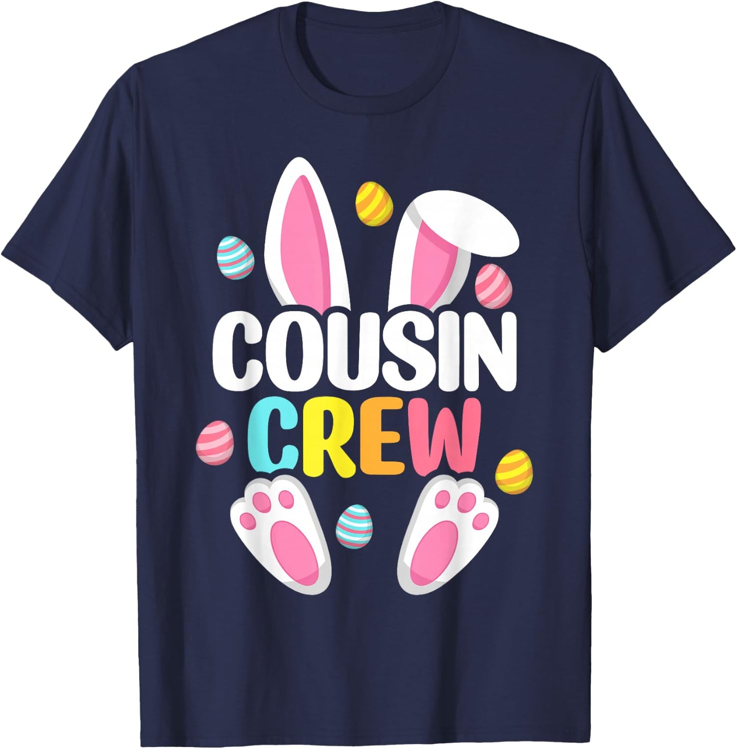 Cousin Crew Easter Bunny Family Matching Toddler Boys Girls Small T-Shirt - T-Shirt | Navy