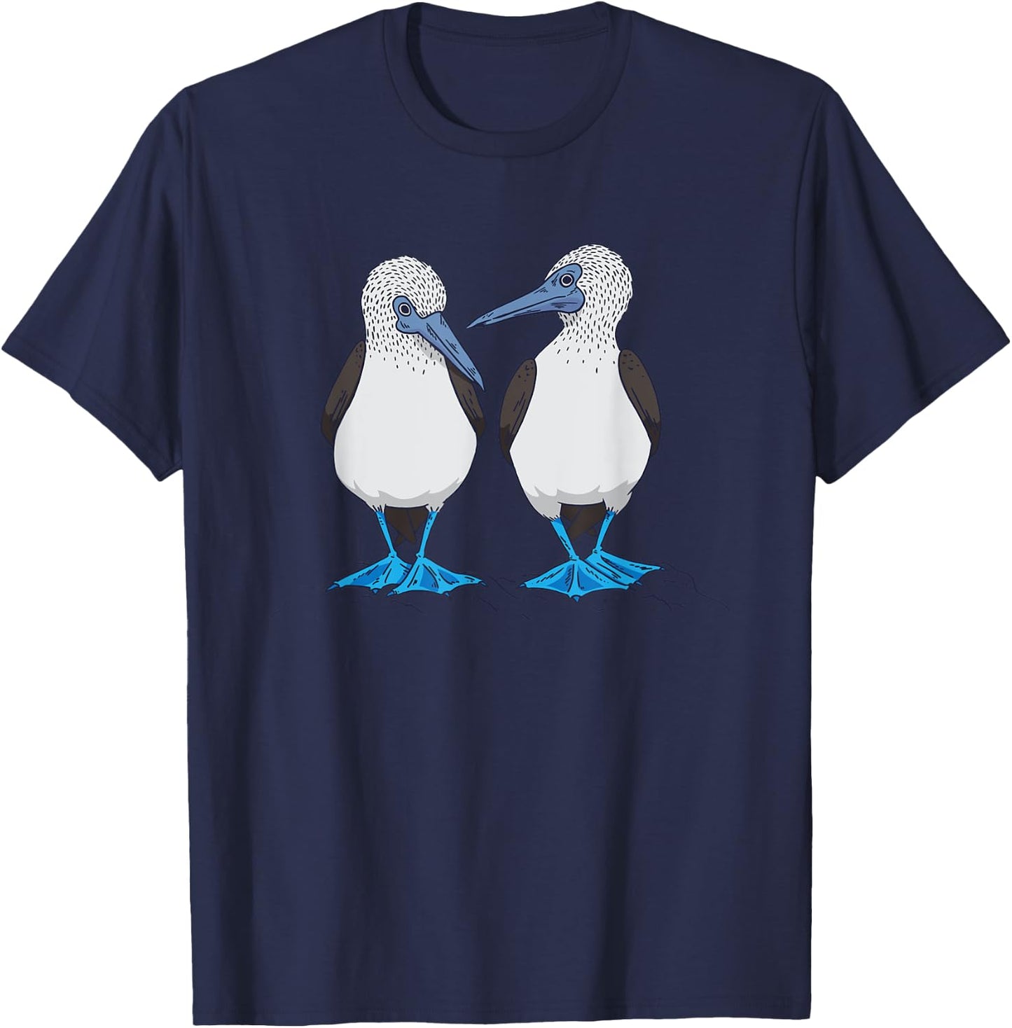 Boobies Seabirds Blue-footed Booby Bird T-Shirt - T-Shirt | Navy