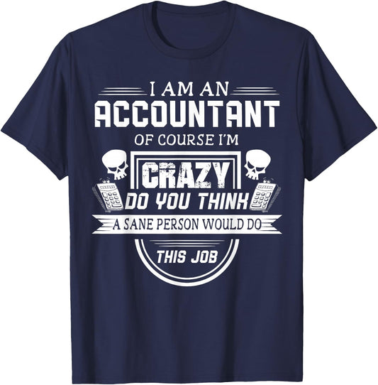 Funny Accountant Shirt Accounting Tax Season Survivor T-Shirt - T-Shirt | Navy