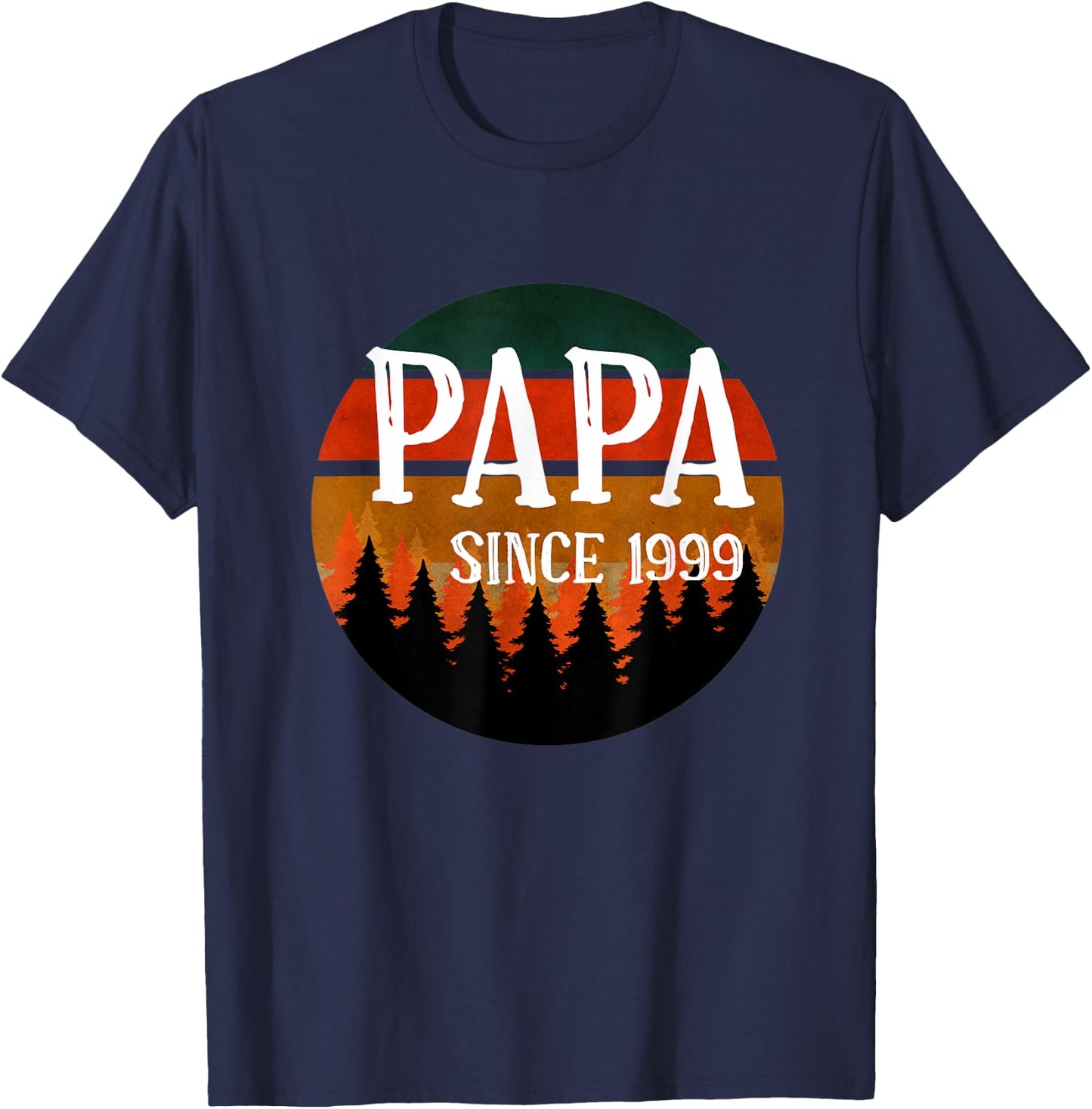 Father's Day - Papa Since 1999 T-Shirt - T-Shirt | Navy