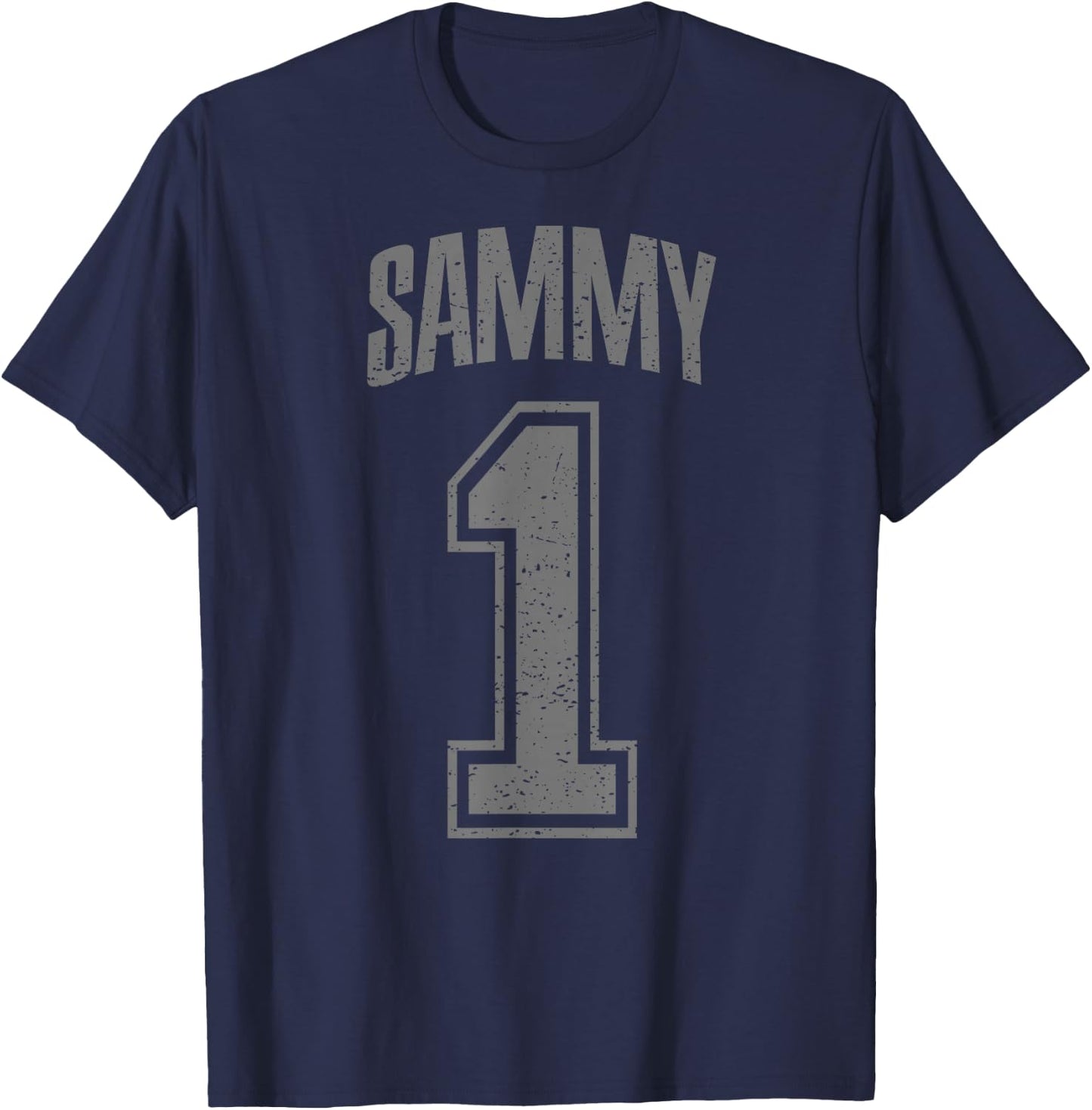 Sammy Supporter Number 1 Greatest Fan T-Shirt - T-Shirt | Navy