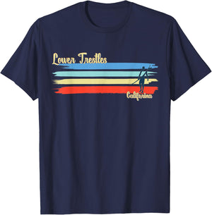 Lower Trestles Beach California Surfing Beach T-Shirt - T-Shirt | Navy