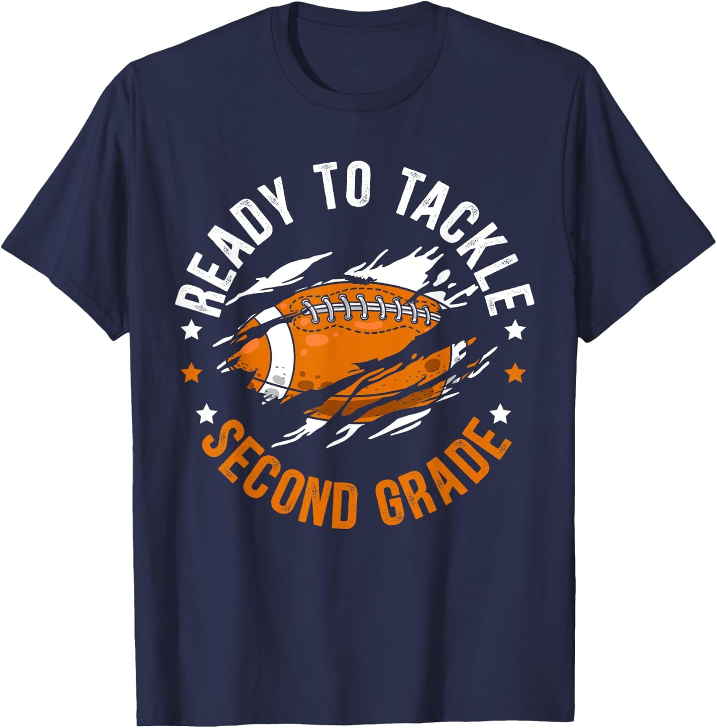 Ready To Tackle Second Grade First Day Of School T-Shirt - T-Shirt | Navy