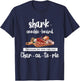 Shark Coochie Board - Funny Sausages T-Shirt - T-Shirt | Navy