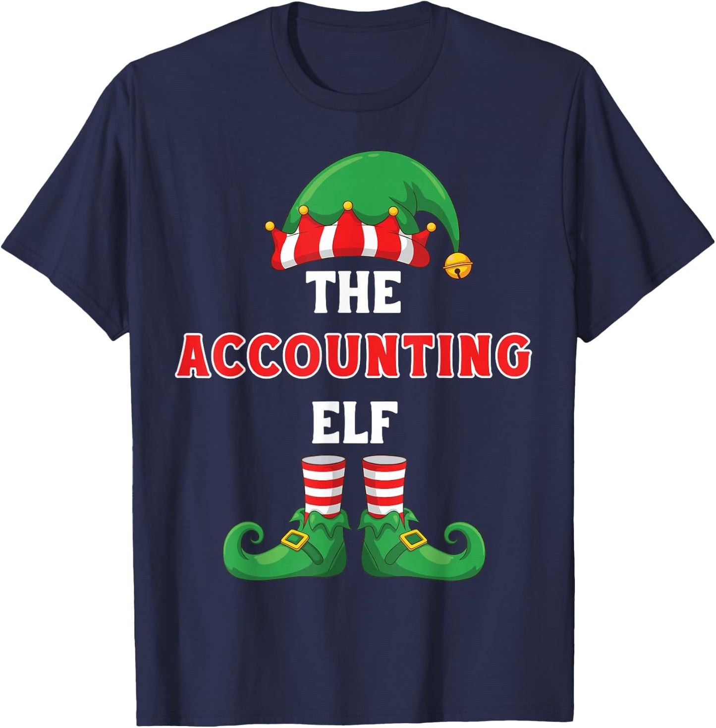 The Accounting Elf Shirt Christmas for Accountant CPA T-Shirt - T-Shirt | Navy