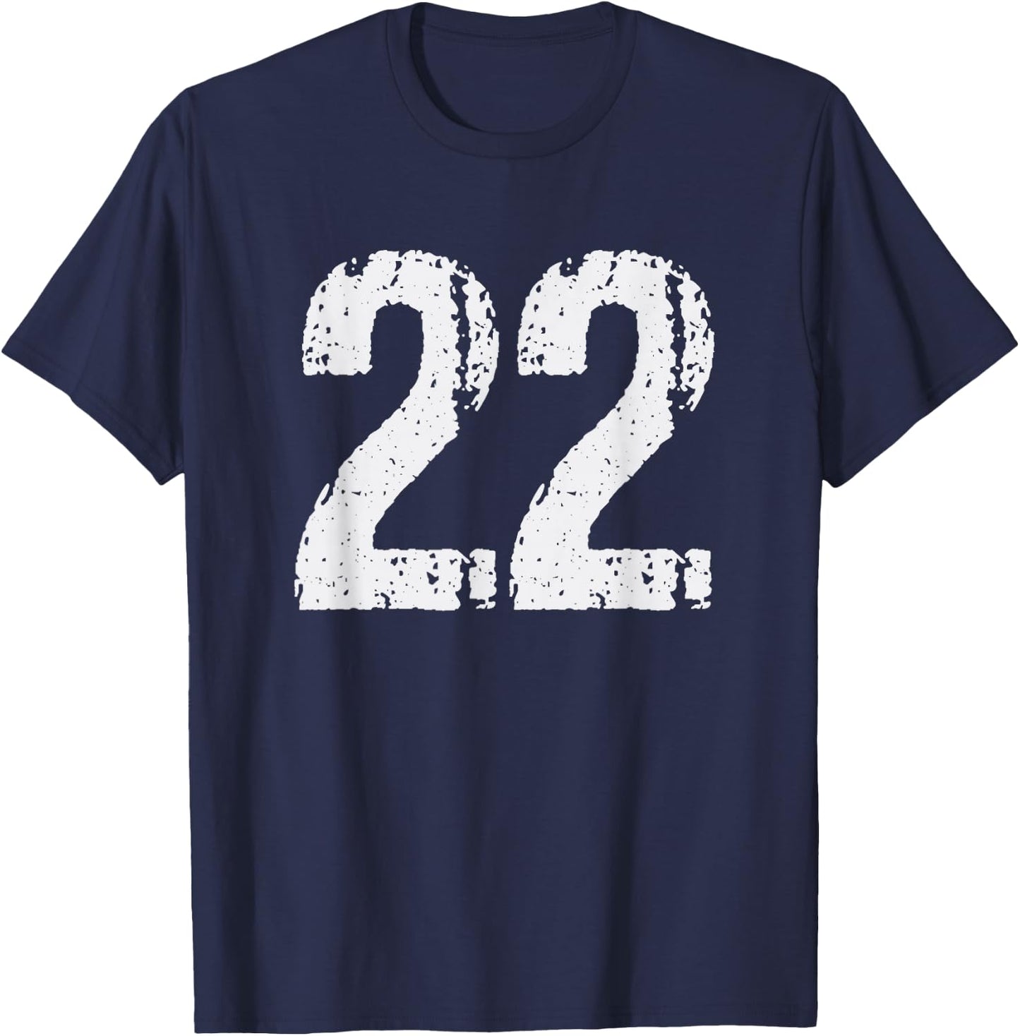 Number #22 Vintage 22nd Birthday Party 22 Years Old T-Shirt - T-Shirt | Navy