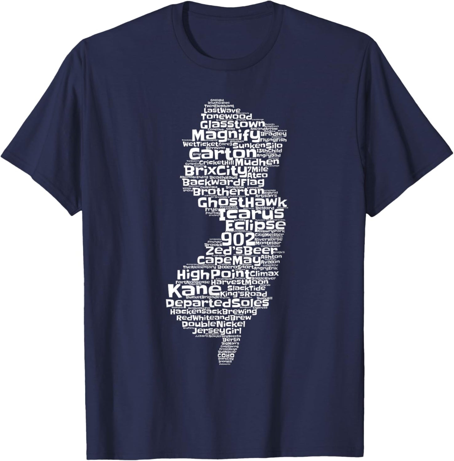 New Jersey Breweries T-Shirt - T-Shirt | Navy