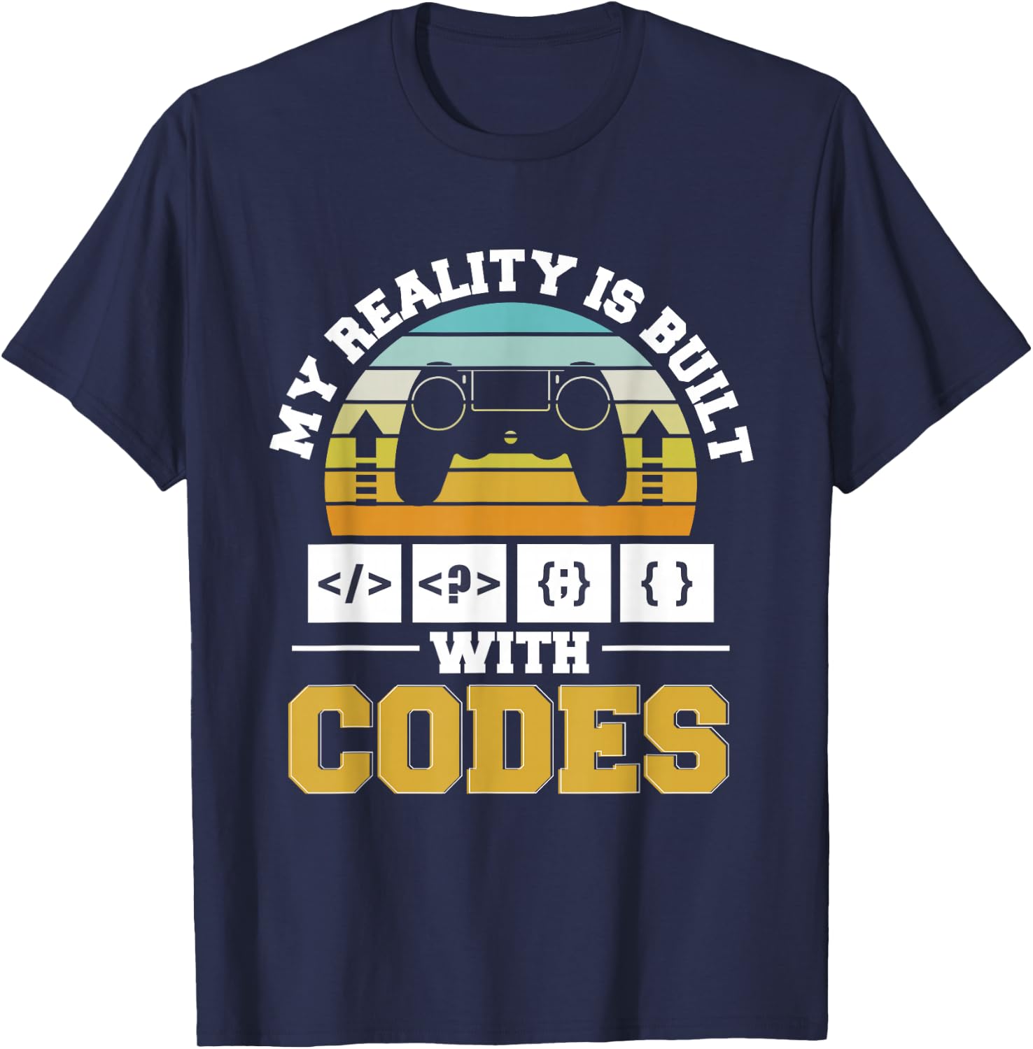 Coding Game Developer Game Dev Programmer Gaming Coder T-Shirt - T-Shirt | Navy