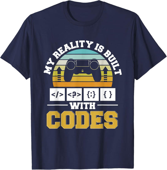 Coding Game Developer Game Dev Programmer Gaming Coder T-Shirt - T-Shirt | Navy