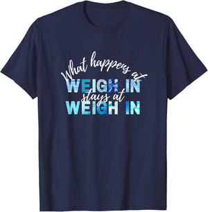 Funny World of Weight Loss Slimming Watcher Weigh In Day T-Shirt - T-Shirt | Navy