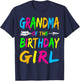 Grandma of the Birthday Girl Retro 80's Party Shirt T-Shirt - T-Shirt | Navy