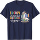Librarian book Reader Reading Unicorn adventure T-Shirt - T-Shirt | Navy