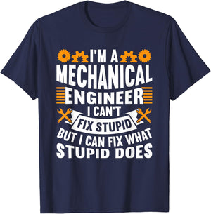 Mechanical Engineer Funny Engineering Quote T-Shirt - T-Shirt | Navy