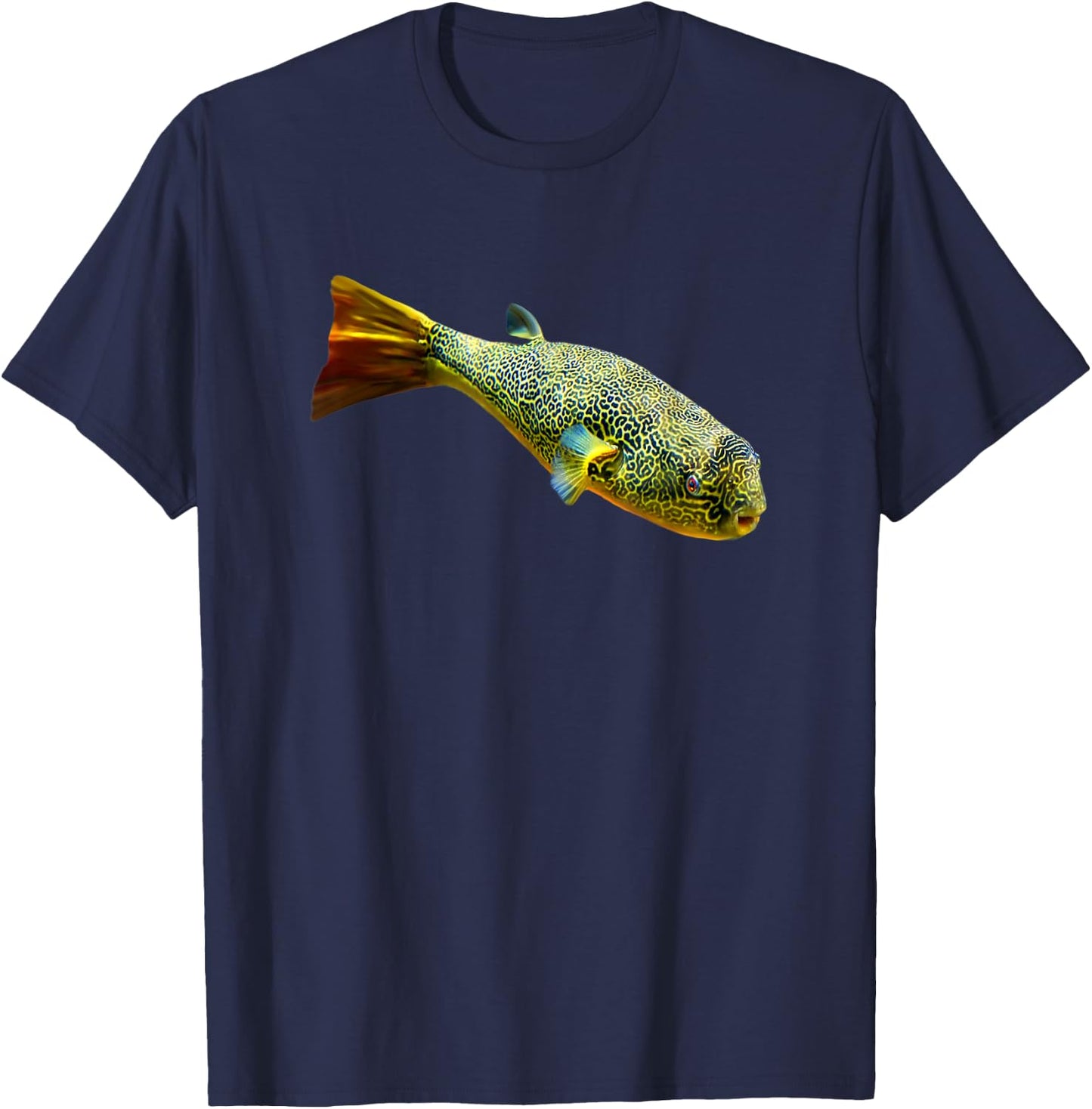 Mbu Pufferfish Freshwater Puffers Large Aquarium Fish Lovers T-Shirt - T-Shirt | Navy