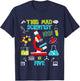 Mad Scientist Party Birthday Gift 5 Year Old T-Shirt - T-Shirt | Navy