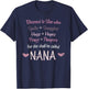 Blessed She Shall Be Called Nana Grandmother Cute Grandma T-Shirt - T-Shirt | Navy