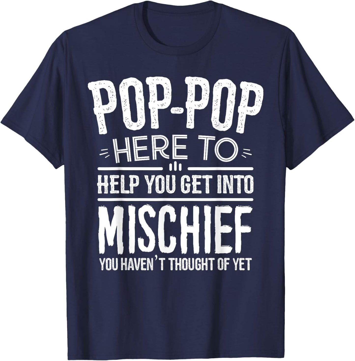 Pop-Pop Shirt from Grandchildren Grandfather Pop-Pop T-Shirt - T-Shirt | Navy