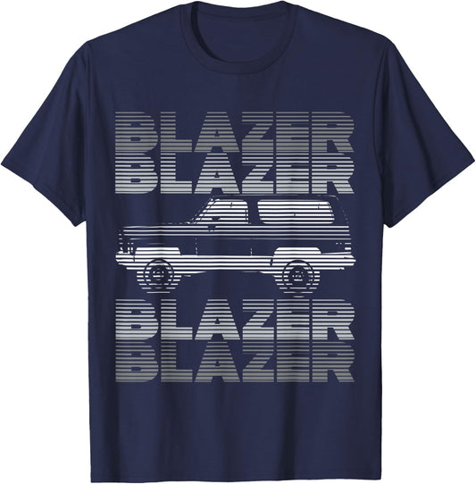 HoolaHotRod, K5,C10,Jimmy,Squarebody Truck,Suburban,Blazer,Silverado,4x4 -Adults Retro-Modern Mix Black Cotton T-Shirt - T-Shirt | Navy