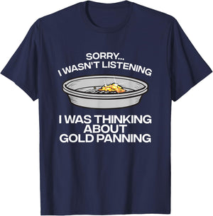 Funny Gold Panning Women Gold Mining Digging Lovers T-Shirt - T-Shirt | Navy