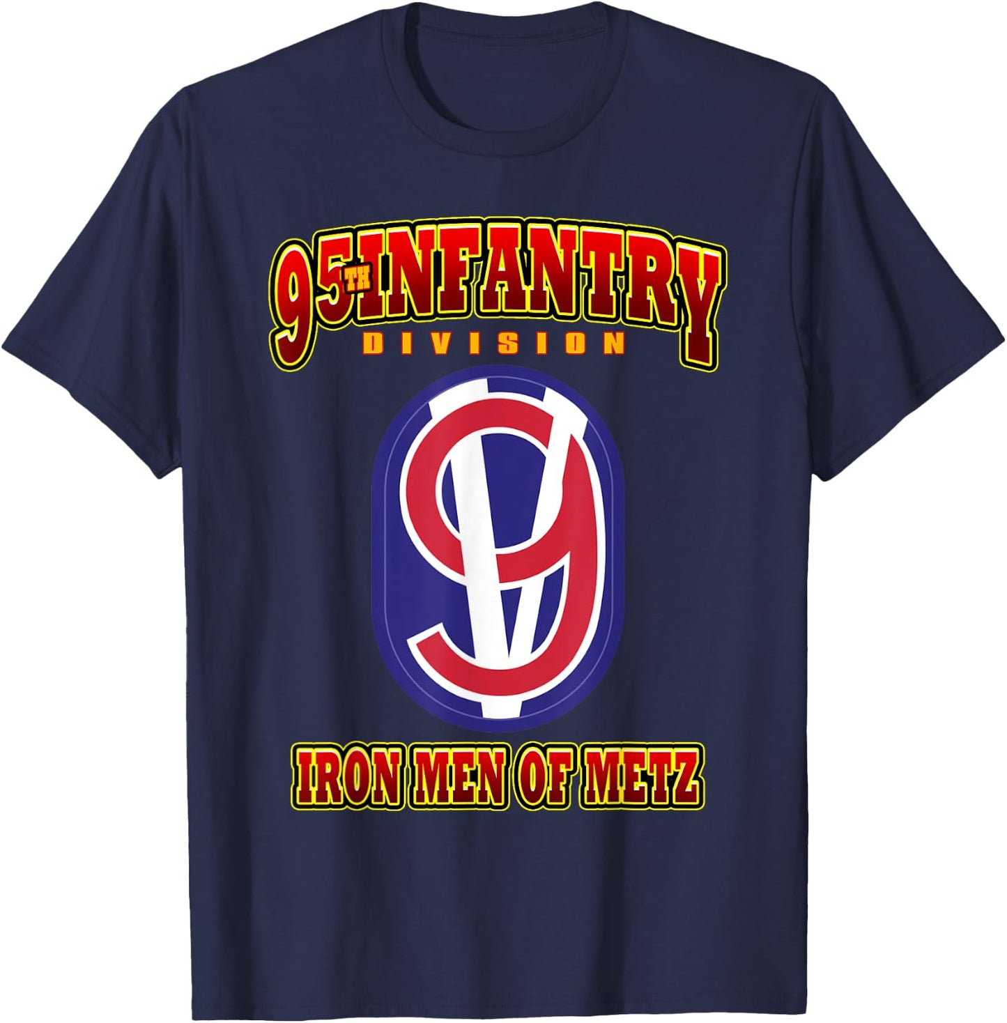 95th Infantry Division Iron Men of Metz T-Shirt - T-Shirt | Navy
