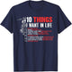 10 Things I Want In Life More Motorcycles Rider Biker gift T-Shirt - T-Shirt | Navy