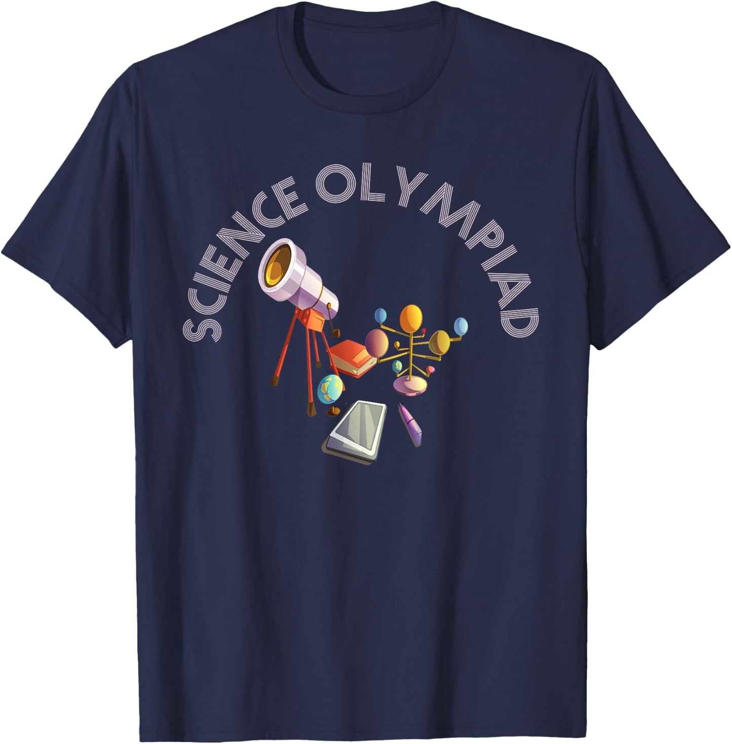 Science Olympiad Competition STEM T-Shirt - T-Shirt | Navy