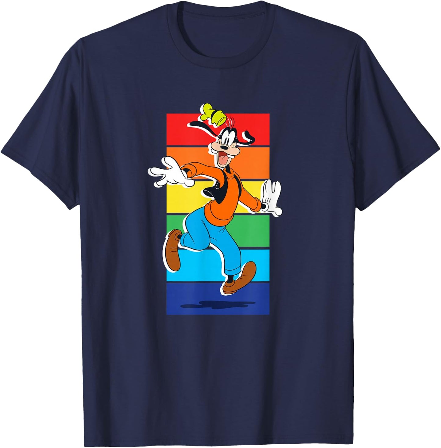 Disney Goofy Rainbow T-Shirt - T-Shirt | Navy